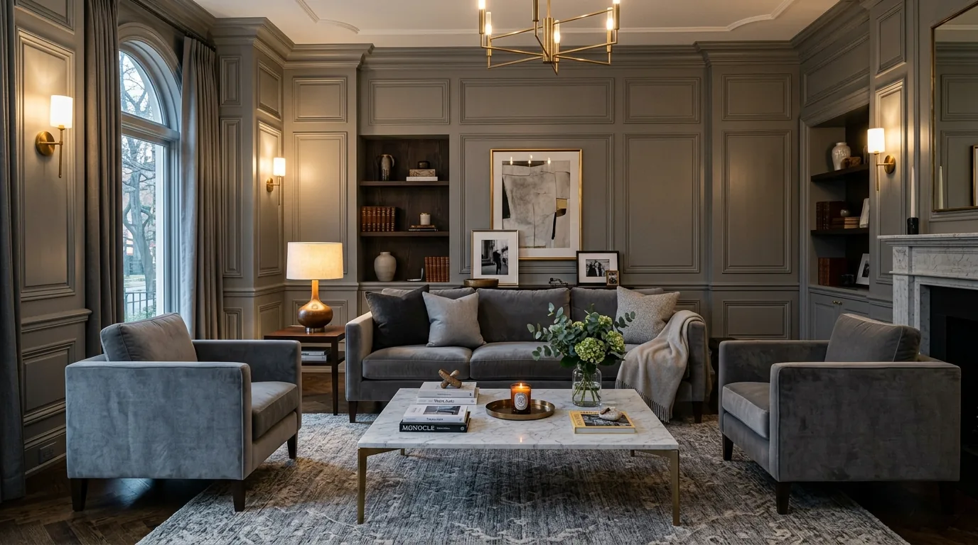 Use white trim to sharpen the palette